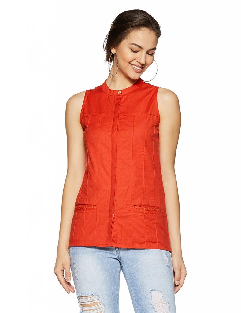 sleeveless cotton jackets for womens