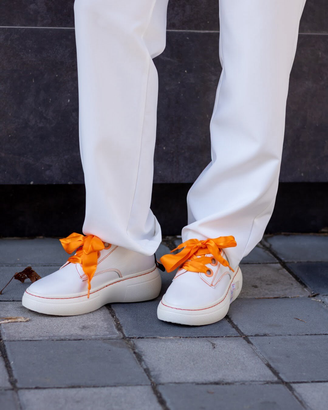 Women's White Cotton Lounge Pants