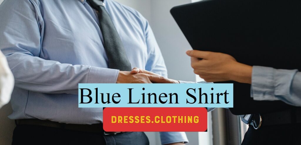 Blue-linen-shirt